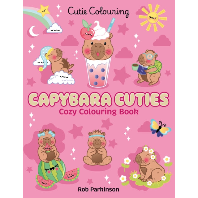 Capybara Cuties: Colouring Book