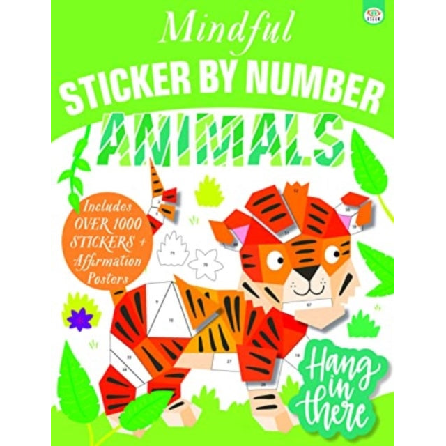 Mindful Sticker by Number Animals