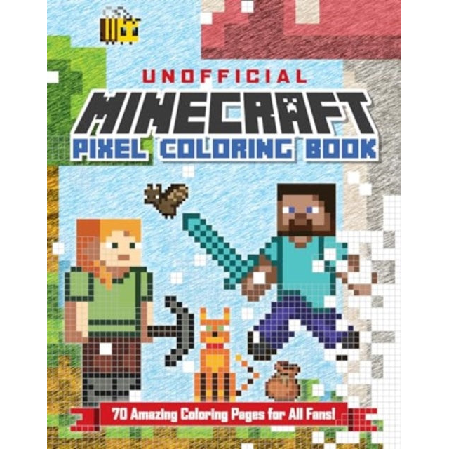 The Unofficial Minecraft Pixel Coloring Book : Volume 1