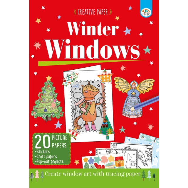 Creative Paper: Winter Windows : Creative window art with tracing paper