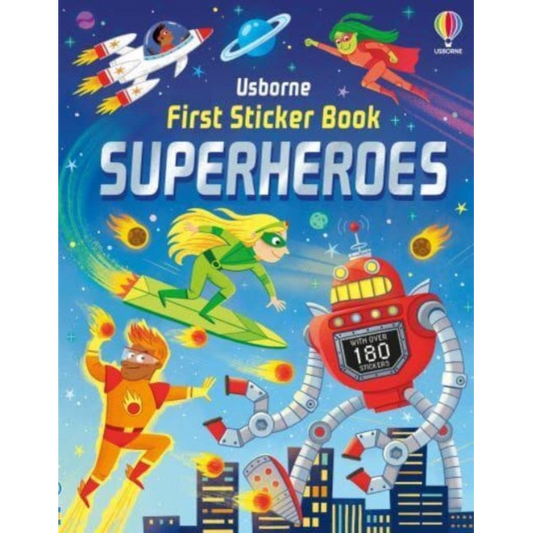 First Sticker Book Superheroes