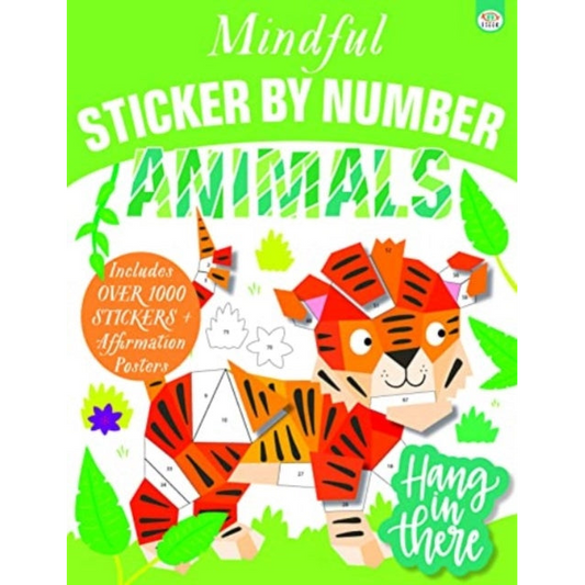 Mindful Sticker by Number Animals