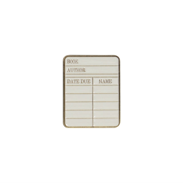 Pin Badge - Pulteney Press (Library card)