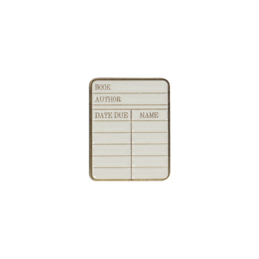 Pin Badge - Pulteney Press (Library card)