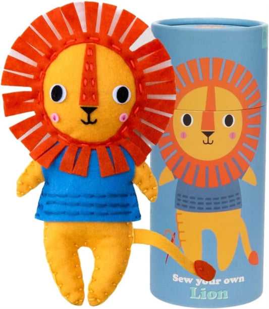 Felt Craft Kit - Sew Your Own Lion-5027455444994
