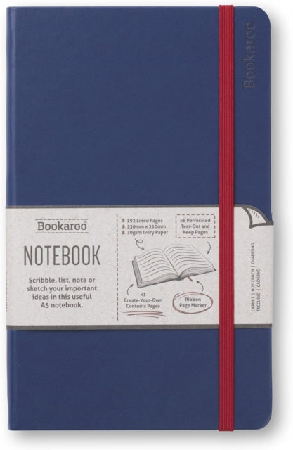 Bookaroo Notebook (A5) Journal - Navy-5035393432454