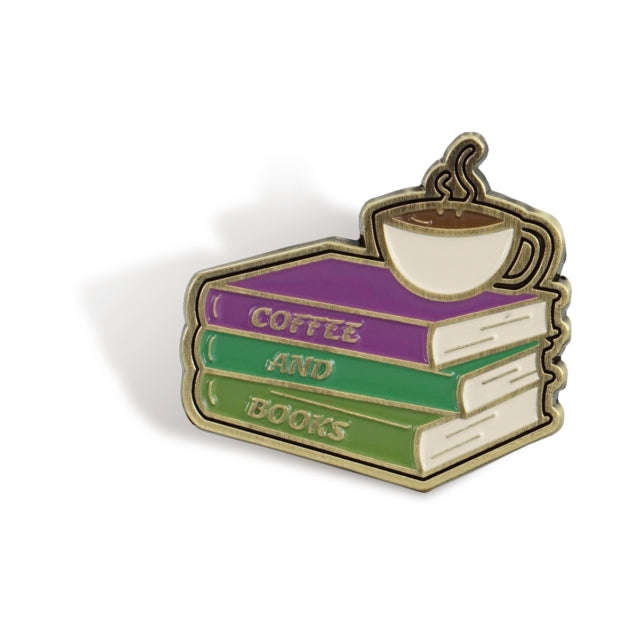 Pin Badge - Pulteney Press (Coffee And Books)-5055453432880
