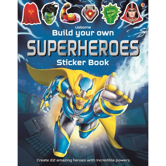 Build Your Own Superheroes Sticker Book