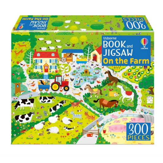Usborne Book and Jigsaw On the Farm