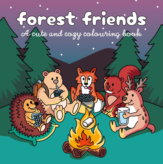 Forest Friends : A cute and cozy colouring book-9781035438563