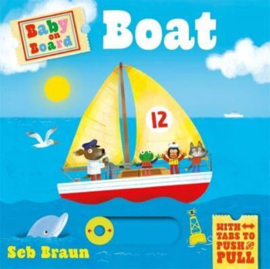 Baby on Board: Boat : A Push, Pull, Slide Tab Book-9781800788244