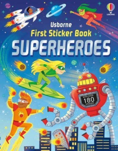 First Sticker Book Superheroes-9781805070832