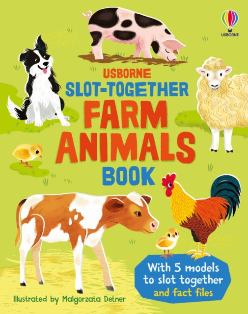Slot-together Farm Animals Book-9781835409312
