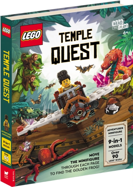 LEGO®  Books: Temple Quest (with adventurer minifigure, nine buildable models, play scenes and over 90 LEGO elements)-9781837250158