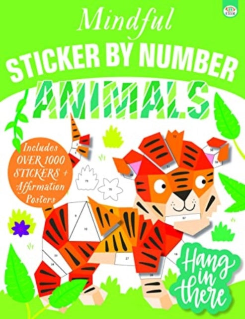 Mindful Sticker by Number Animals-9781915458018