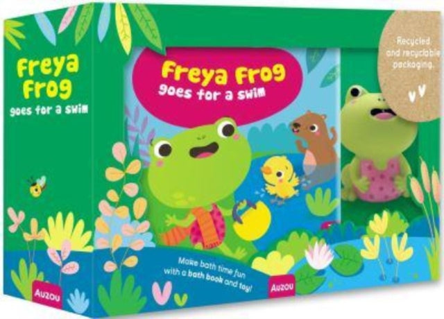 Freya Frog Takes a Bath : My First Bath Book & Toy-9791039547659