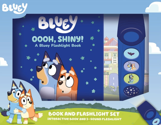 Bluey: Oooh, Shiny! Book and 5-Sound Flashlight Set-9798384600121