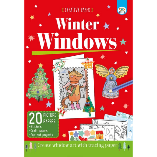 Creative Paper: Winter Windows : Creative window art with tracing paper