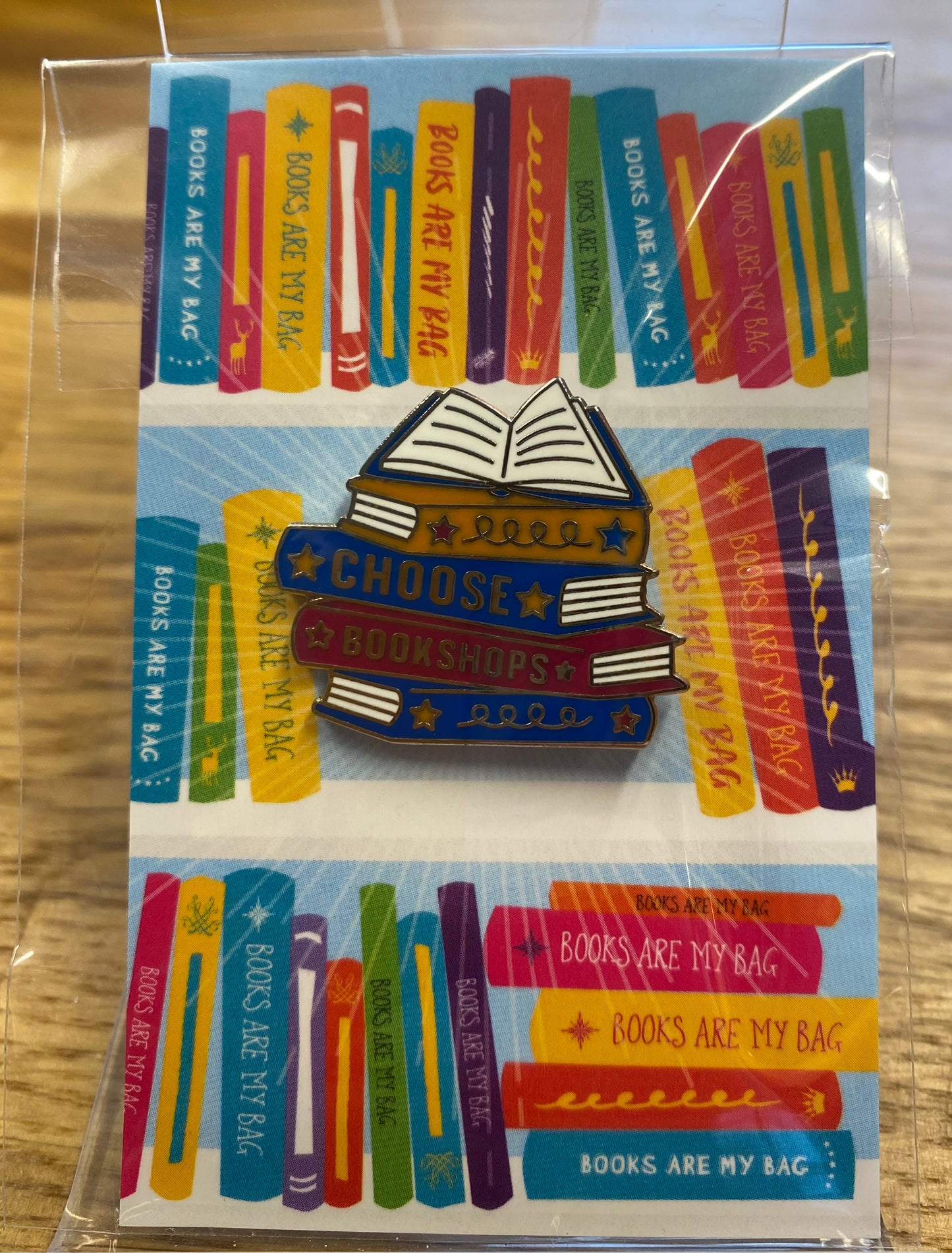 'Choose Bookshops' Pin Badge