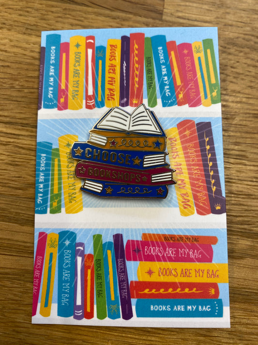 'Choose Bookshops' Pin Badge