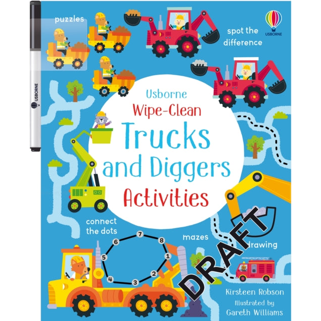 Wipe-Clean Trucks and Diggers Activities