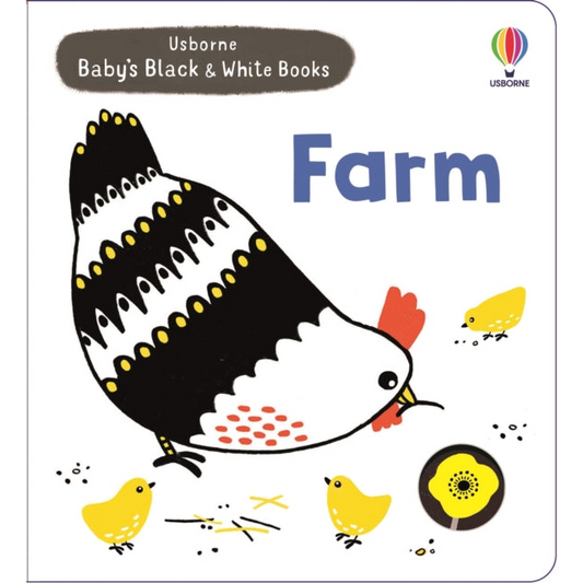 Baby's Black and White Books Farm