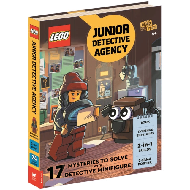 LEGO®  Books: Junior Detective Agency (with detective minifigure, dog mini-build, 2-sided poster, play scene, evidence envelopes and LEGO elements)